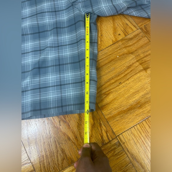 Nike Blue Plaid Men's Shorts - Picture 6 of 7